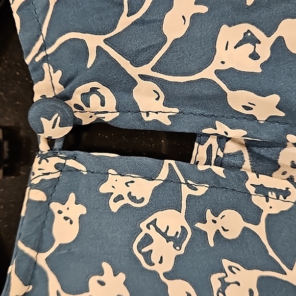 💕NATALIE MARTIN💕 Ashley Asymmetrical Midi Dress ~ Teal Pomegranite Print Small - Picture 6 of 13